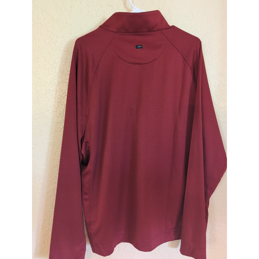 Greg Norman Mens Maroon Freedom Performance 1/4 Zip Golf Pullover Sweater L NEW - Picture 7 of 8